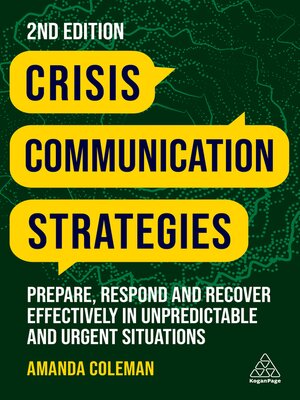 cover image of Crisis Communication Strategies